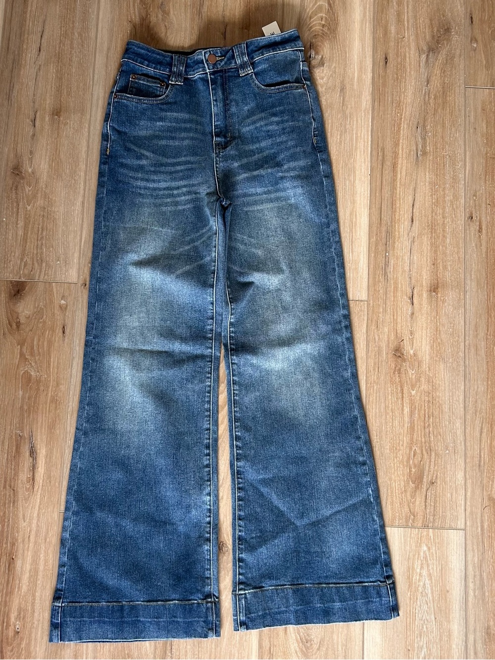 COMMENSE NWT Mid-Waist Bootcut Wide-Leg Women’s Jeans in Blue